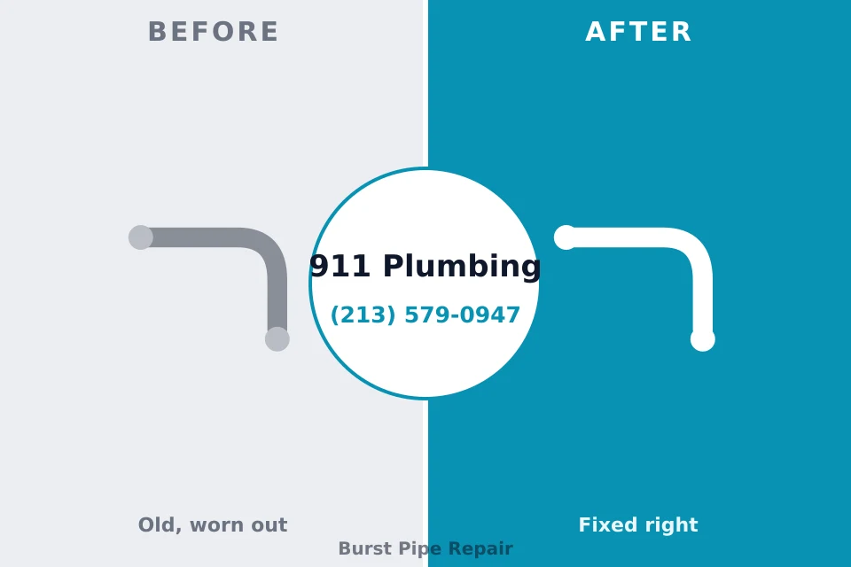 Before and after: plumbing company Twin Lakes, VA